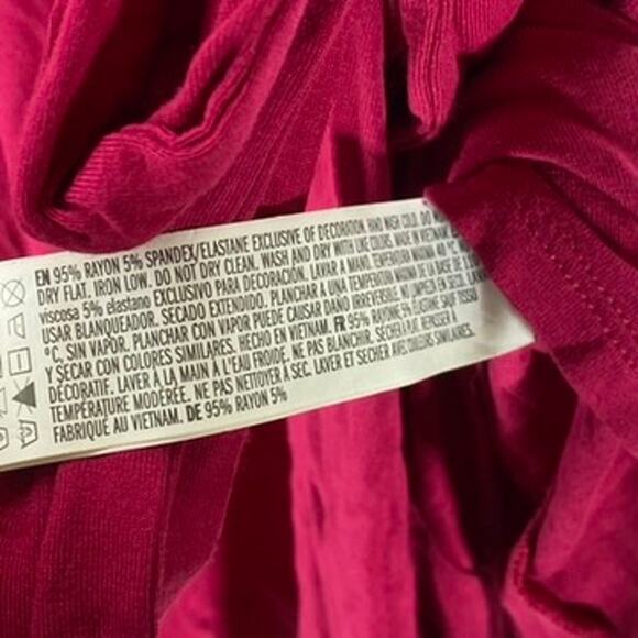 FOREVER 21 Women's Fuchsia Short Sleeve V-Neck Wrap Romper SZ M - Picture 11 of 12